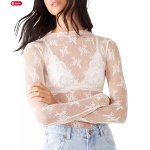 Free People Lady Lux Layering Top Size Small